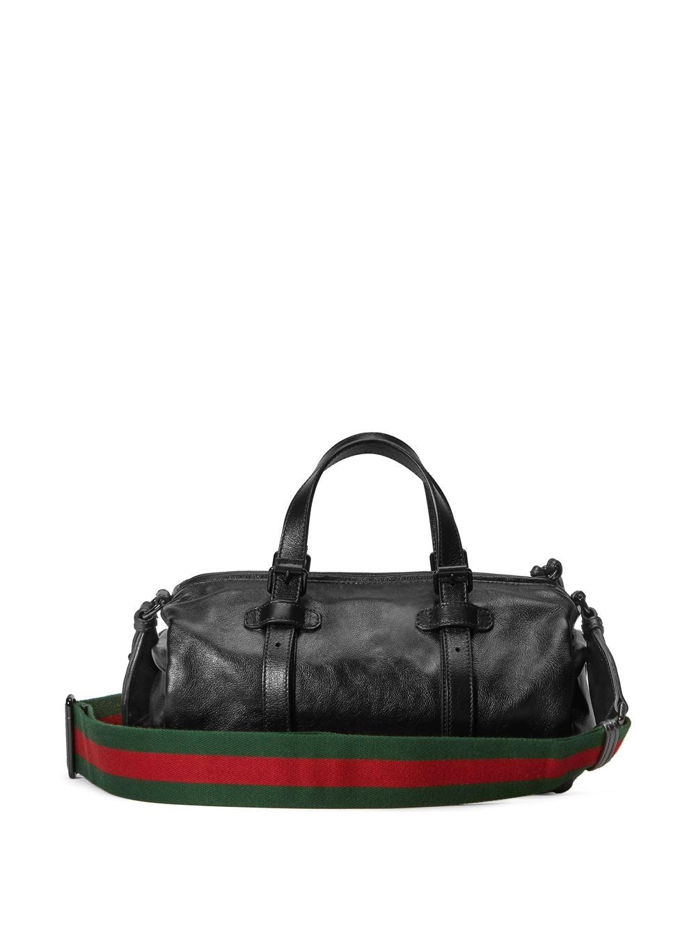 G*u*i double g leather duffle bag
