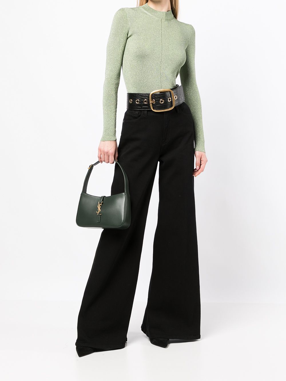 Saint Laurent 5A7 logo-plaque shoulder bag