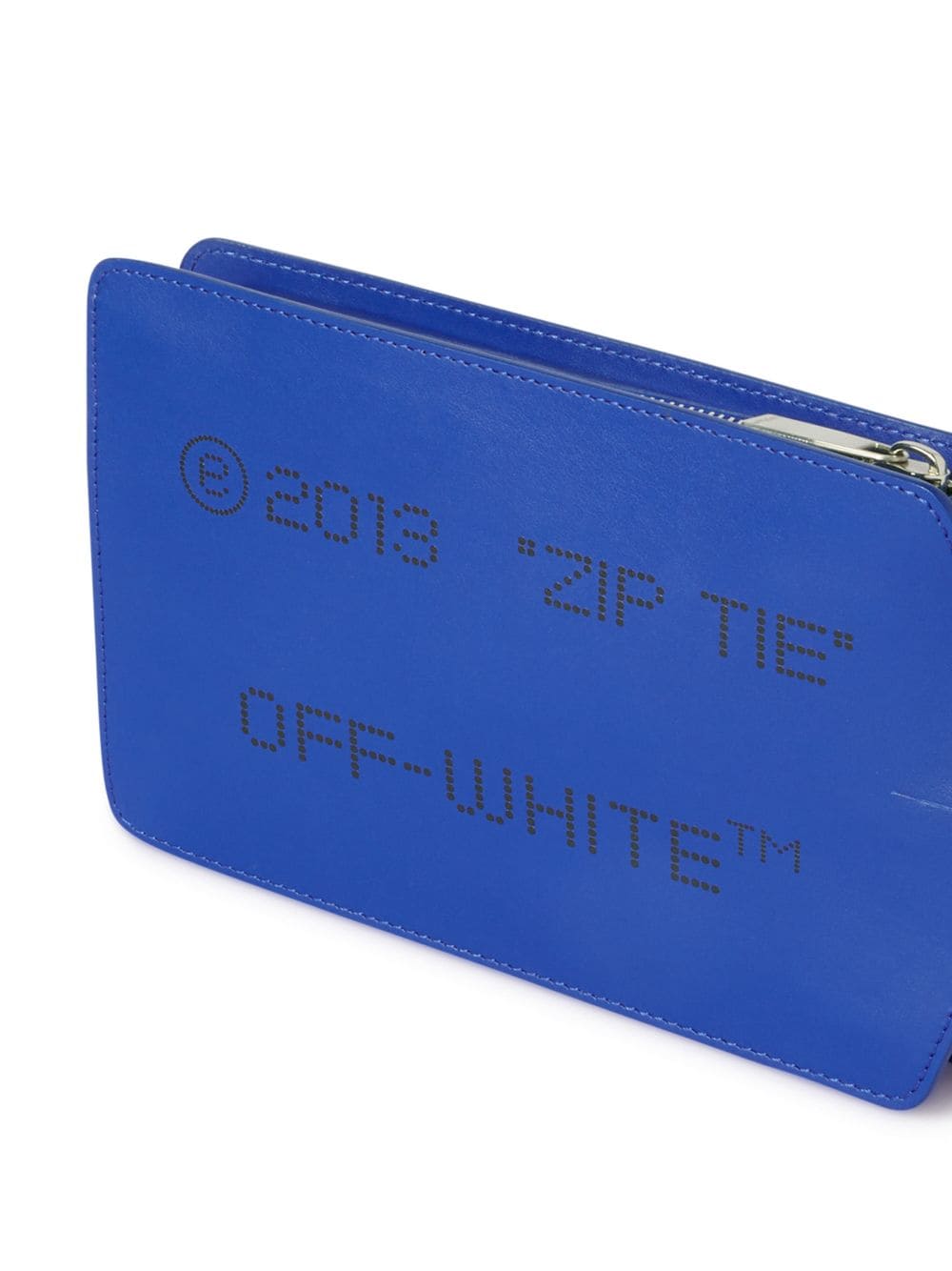 Off-White medium Zip Tie clutch bag