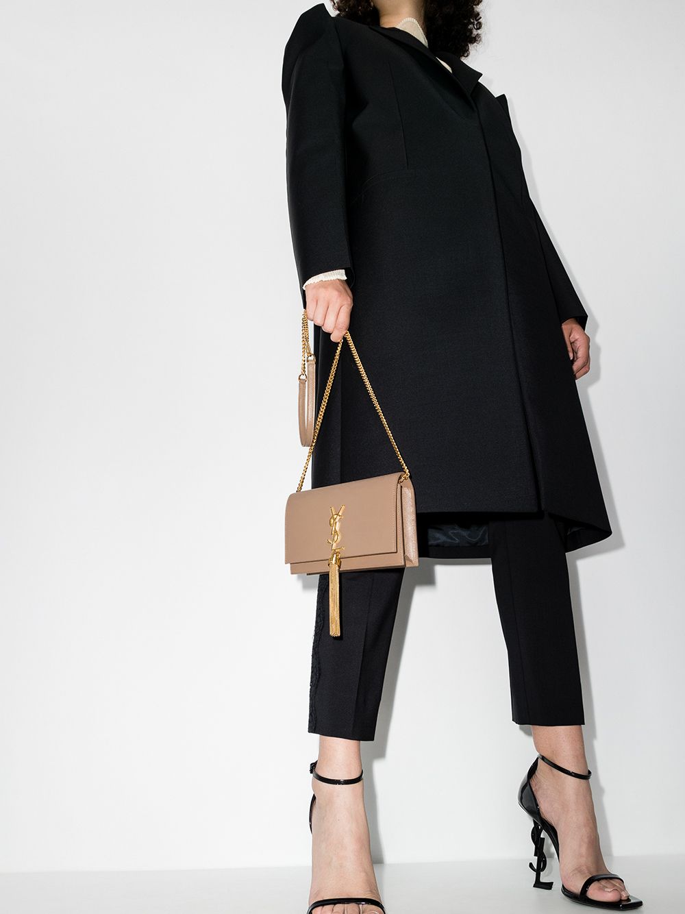 Saint Laurent Kate leather clutch bag