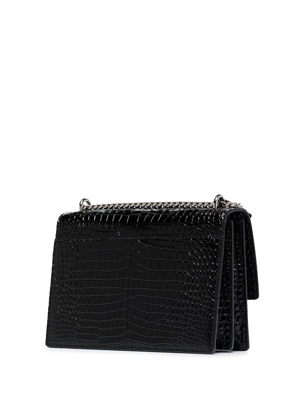 Saint Laurent Sunset croc-effect shoulder bag