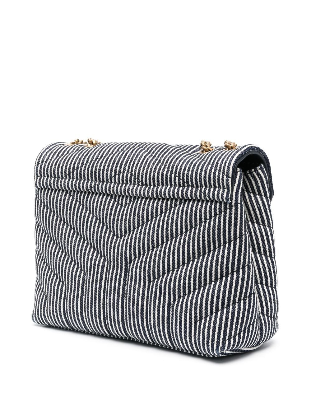 Saint Laurent Loulou striped shoulder bag