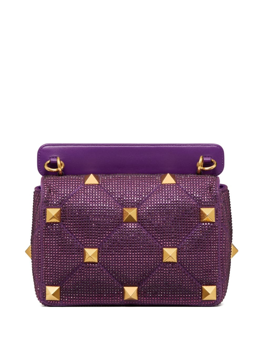 Valentino Garavani medium Roman Stud rhinestone-embellished shoulder bag