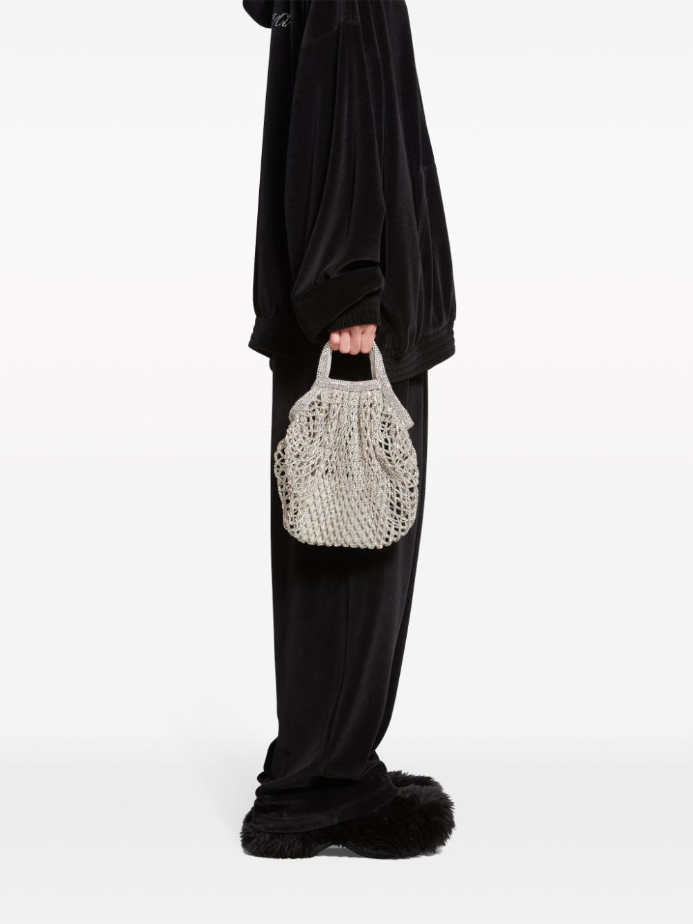 Ba*len*cia*ga small 24/7 rhinestone-embellished tote bag