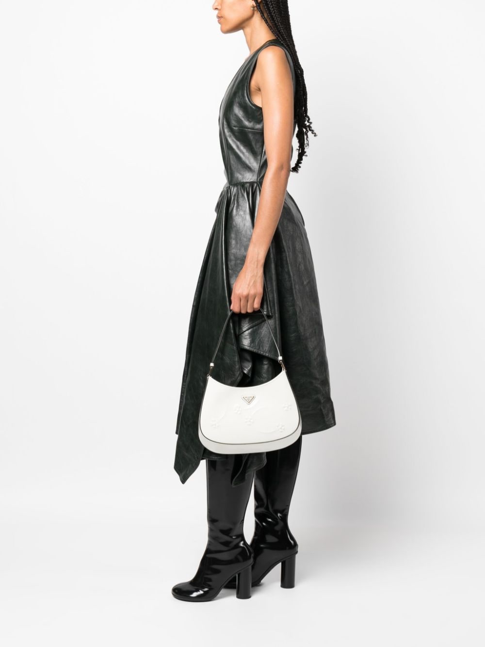 Pra*a cleo embossed-detail shoulder bag
