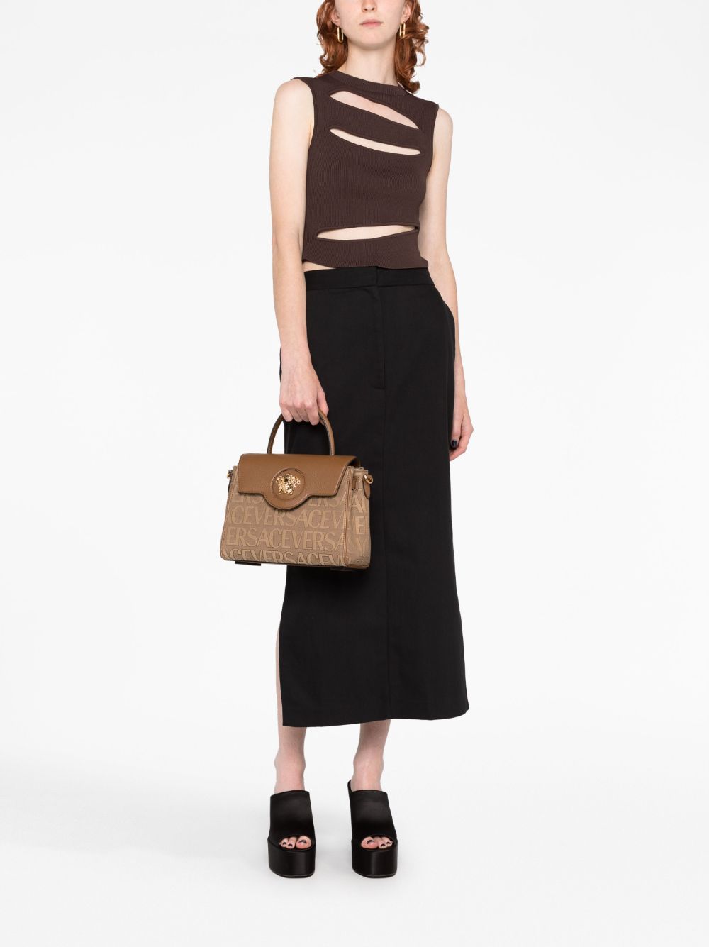 Versace medium La Medusa logo-plaque tote bag