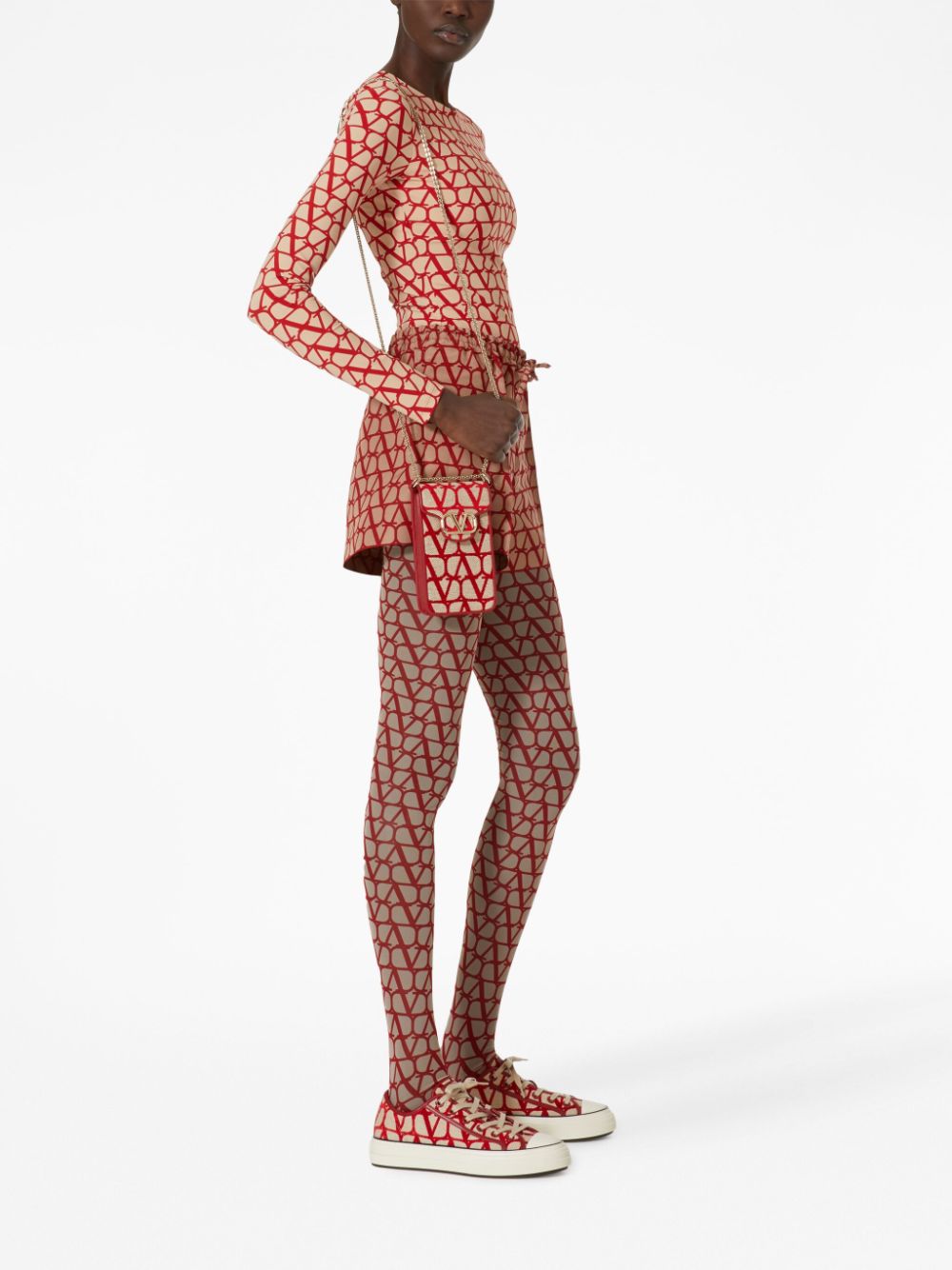 Valentino Garavani Toile Iconographe phone bag