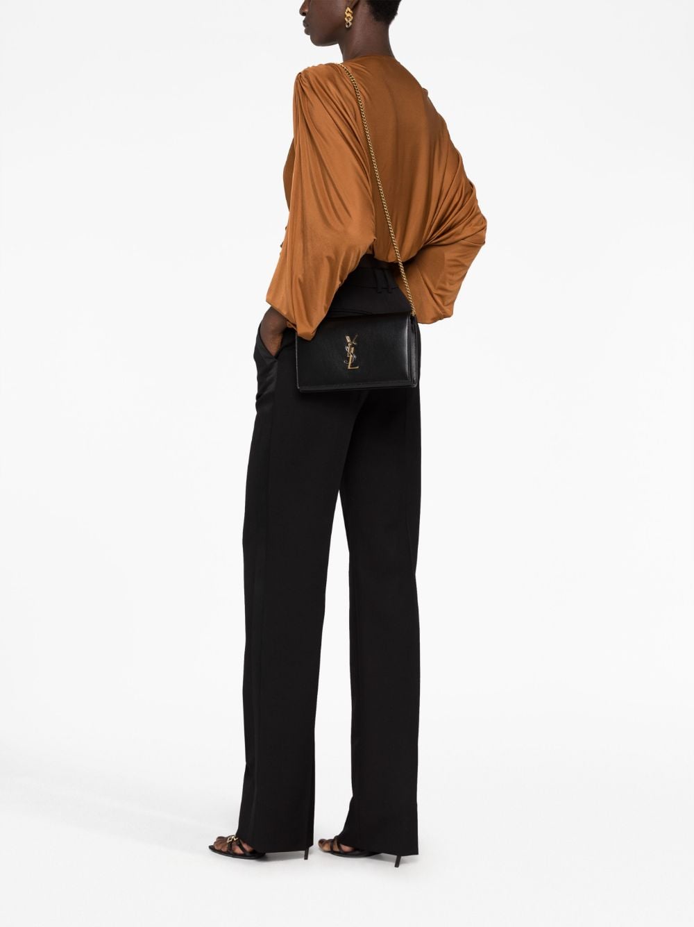 Saint Laurent logo-plaque crossbody bag