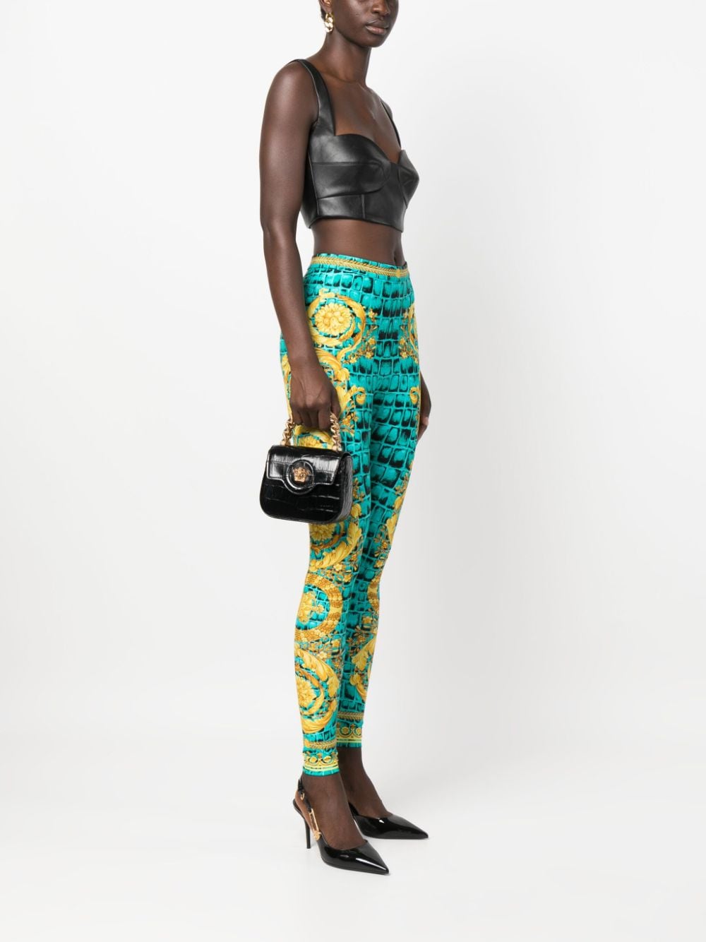 Versace La Medusa leather mini bag