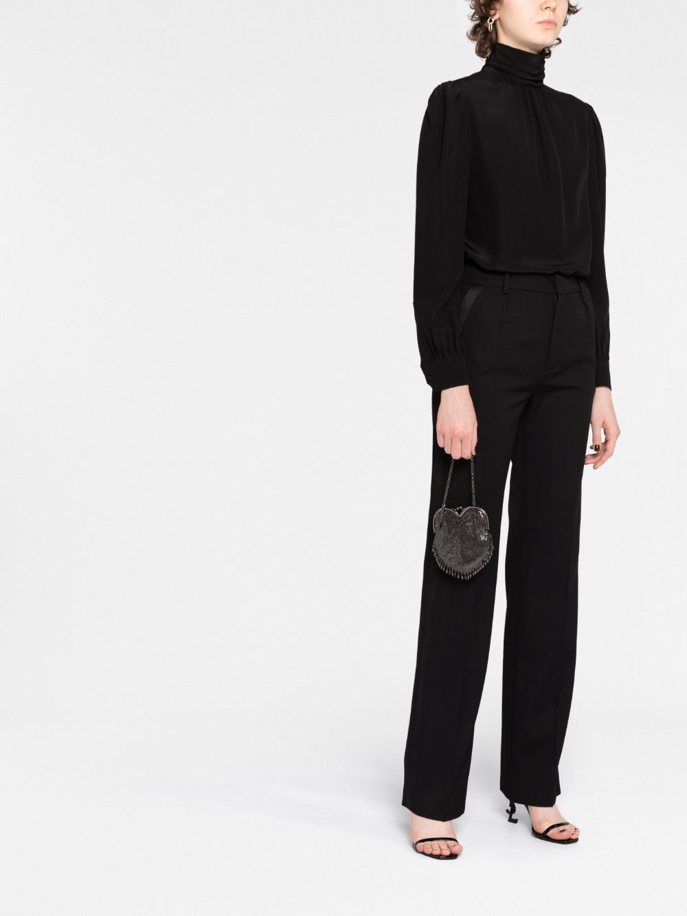 Saint Laurent heart mesh mini bag