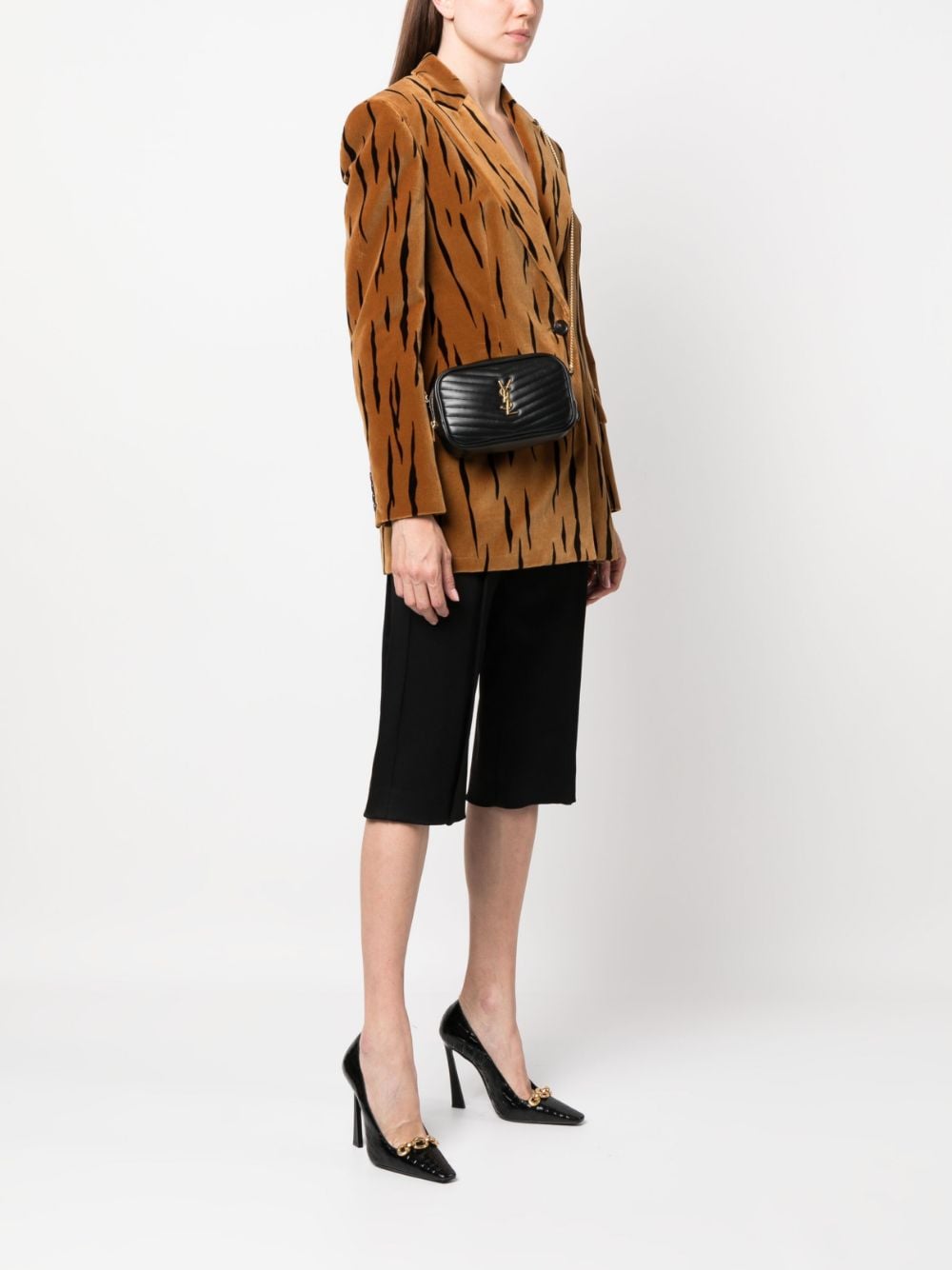 Saint Laurent logo-plaque crossbody bag