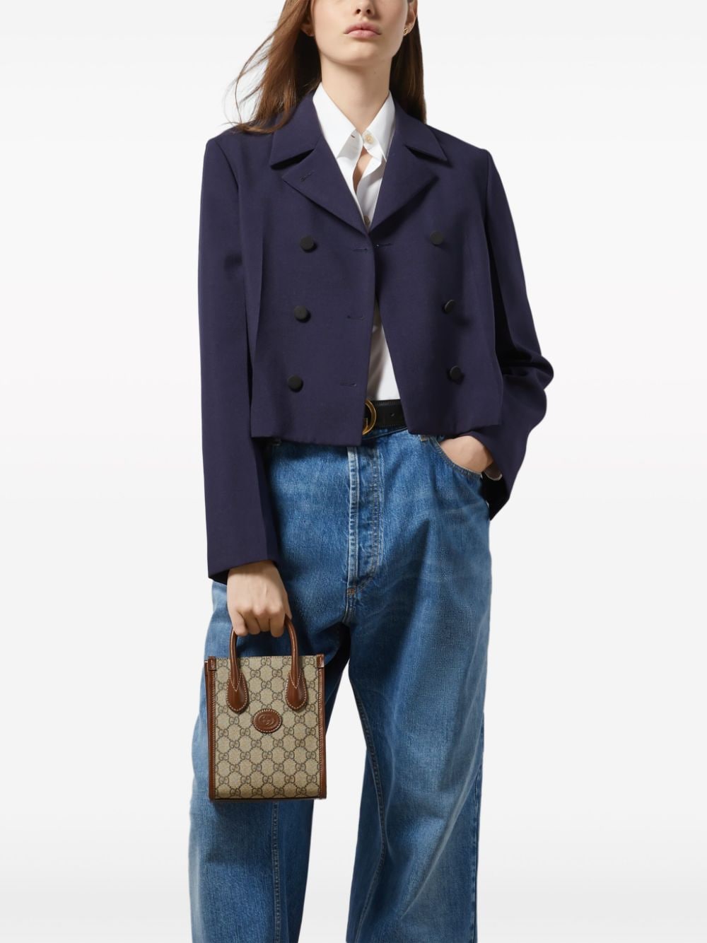 G*u*i gg-canvas tote bag