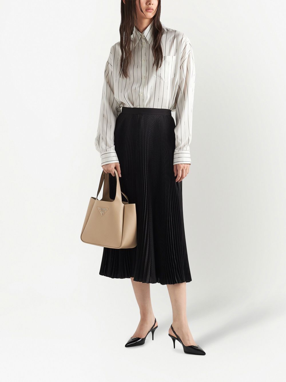 Pra*a logo plaque tote bag