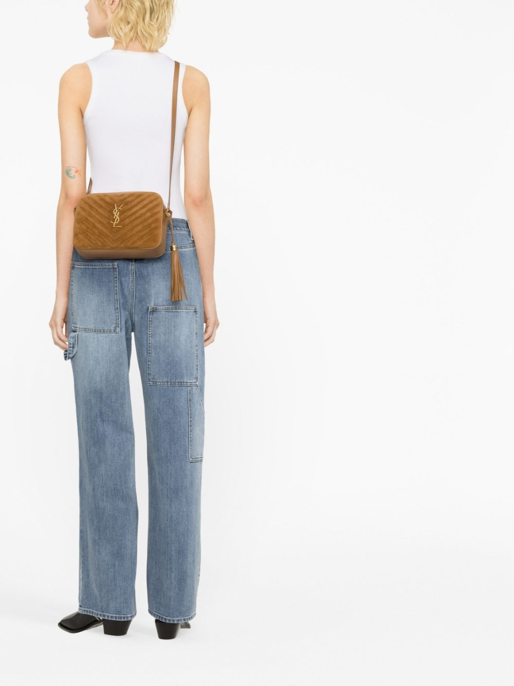 Saint Laurent Lou suede camera bag