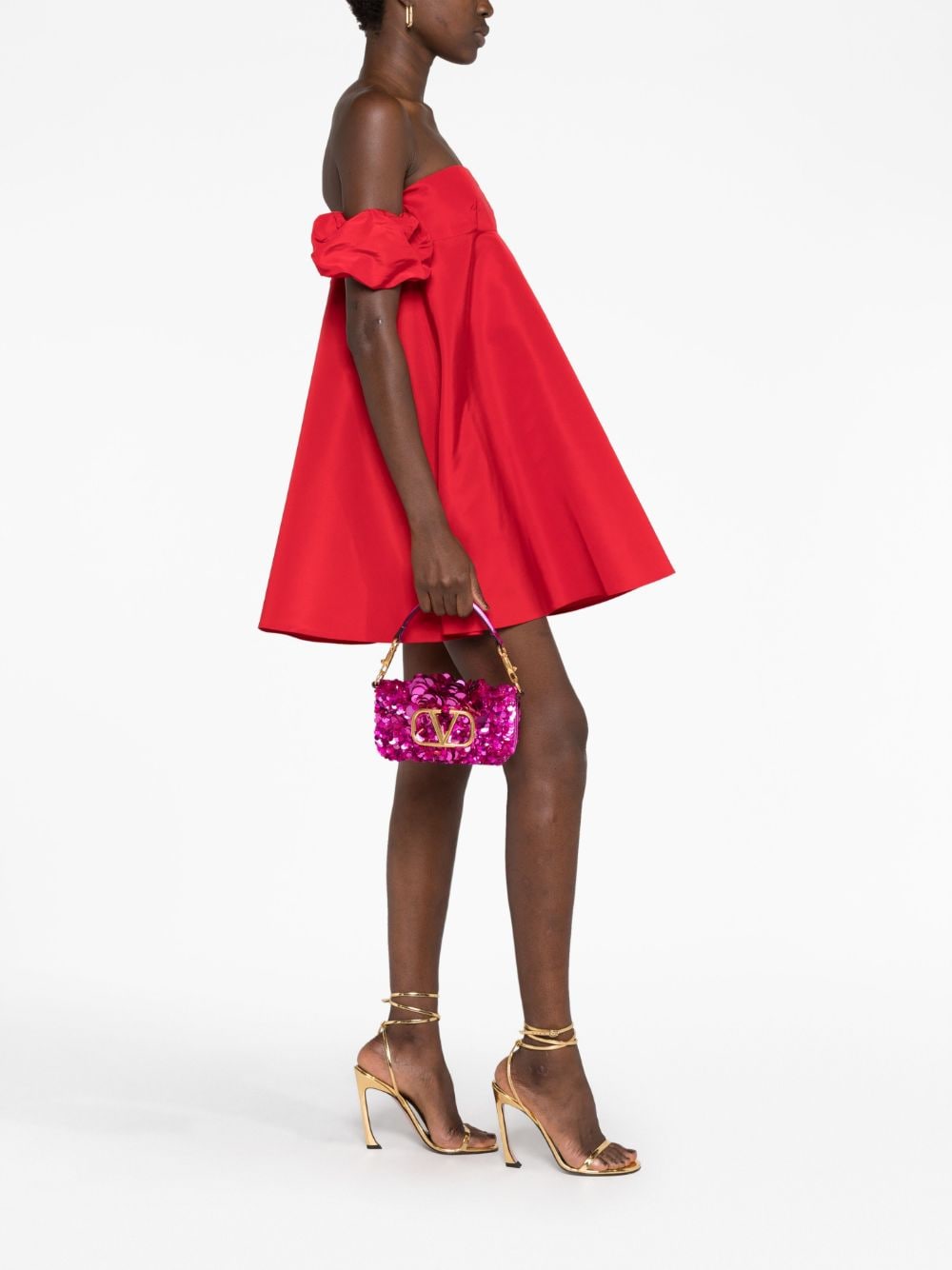 Valentino Garavani small Locò sequinned shoulder bag