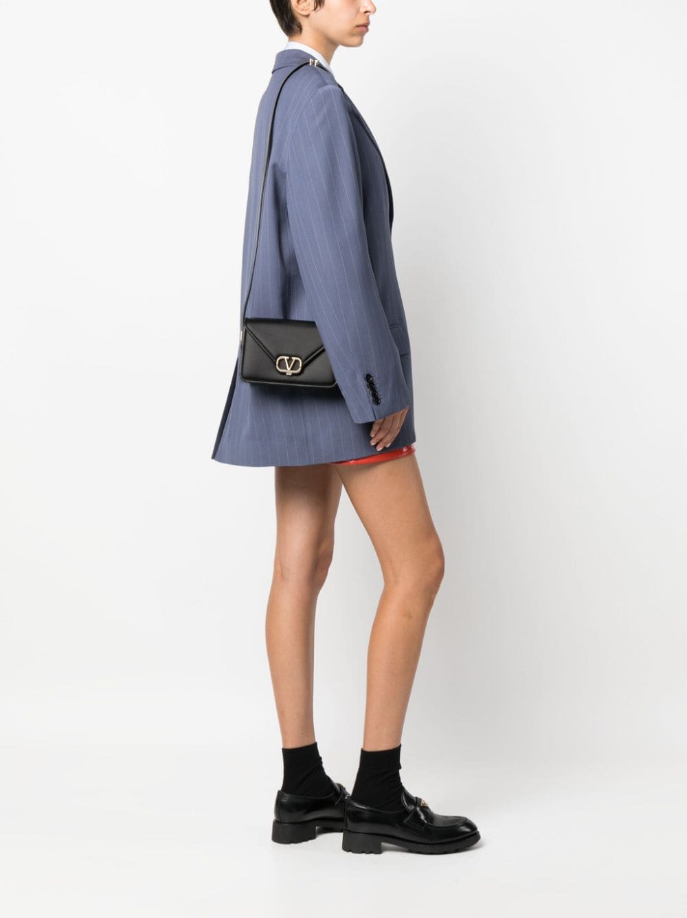 Valentino Garavani small Letter leather shoulder bag