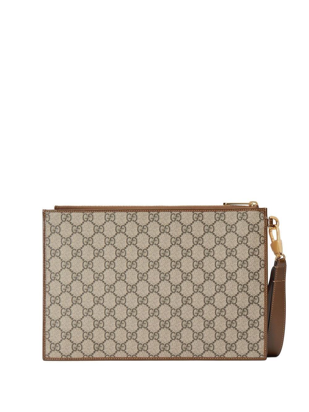 G*u*i jacquard monogram clutch bag