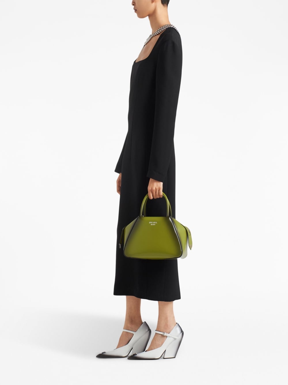 pra*a small brushed leather pra*a S*pernova handbag