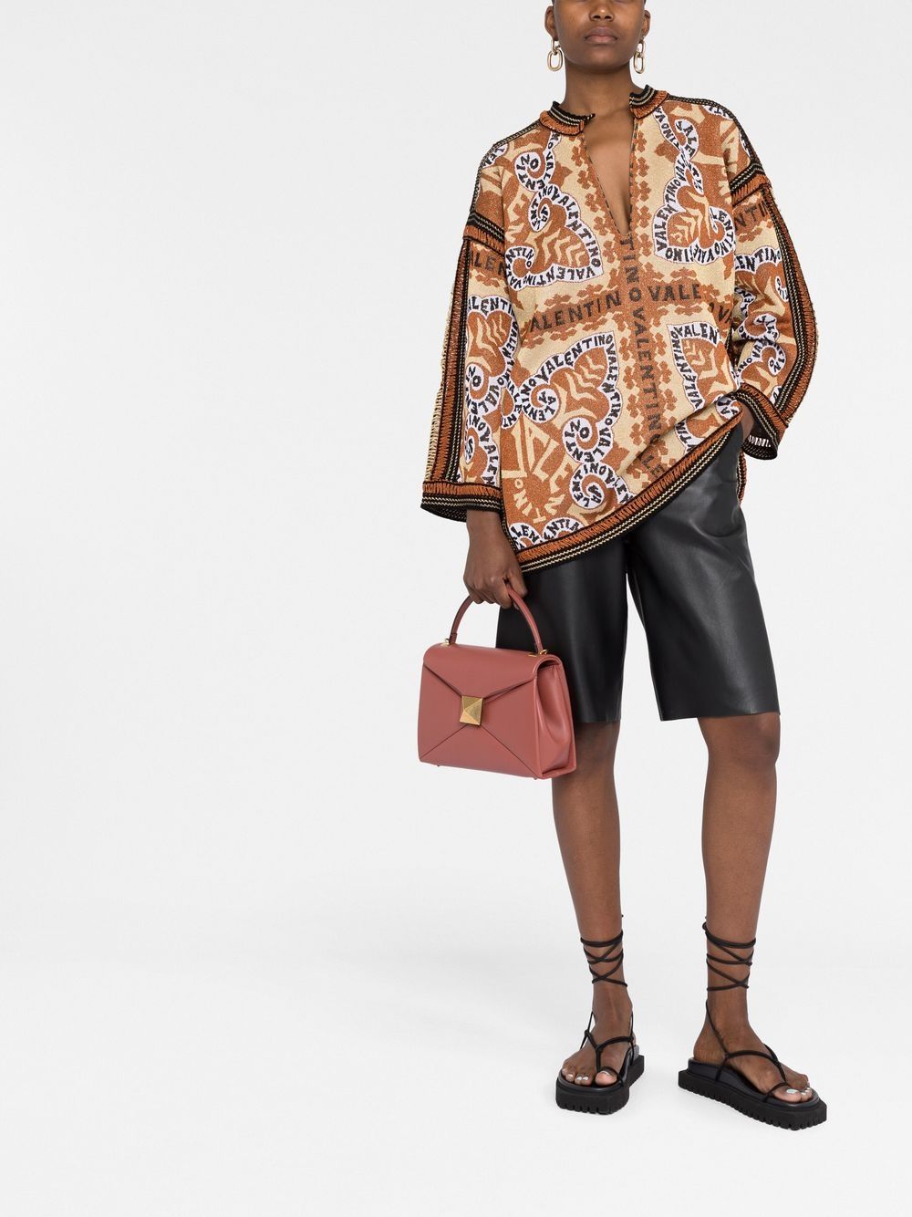 Valentino Garavani leather stud bag