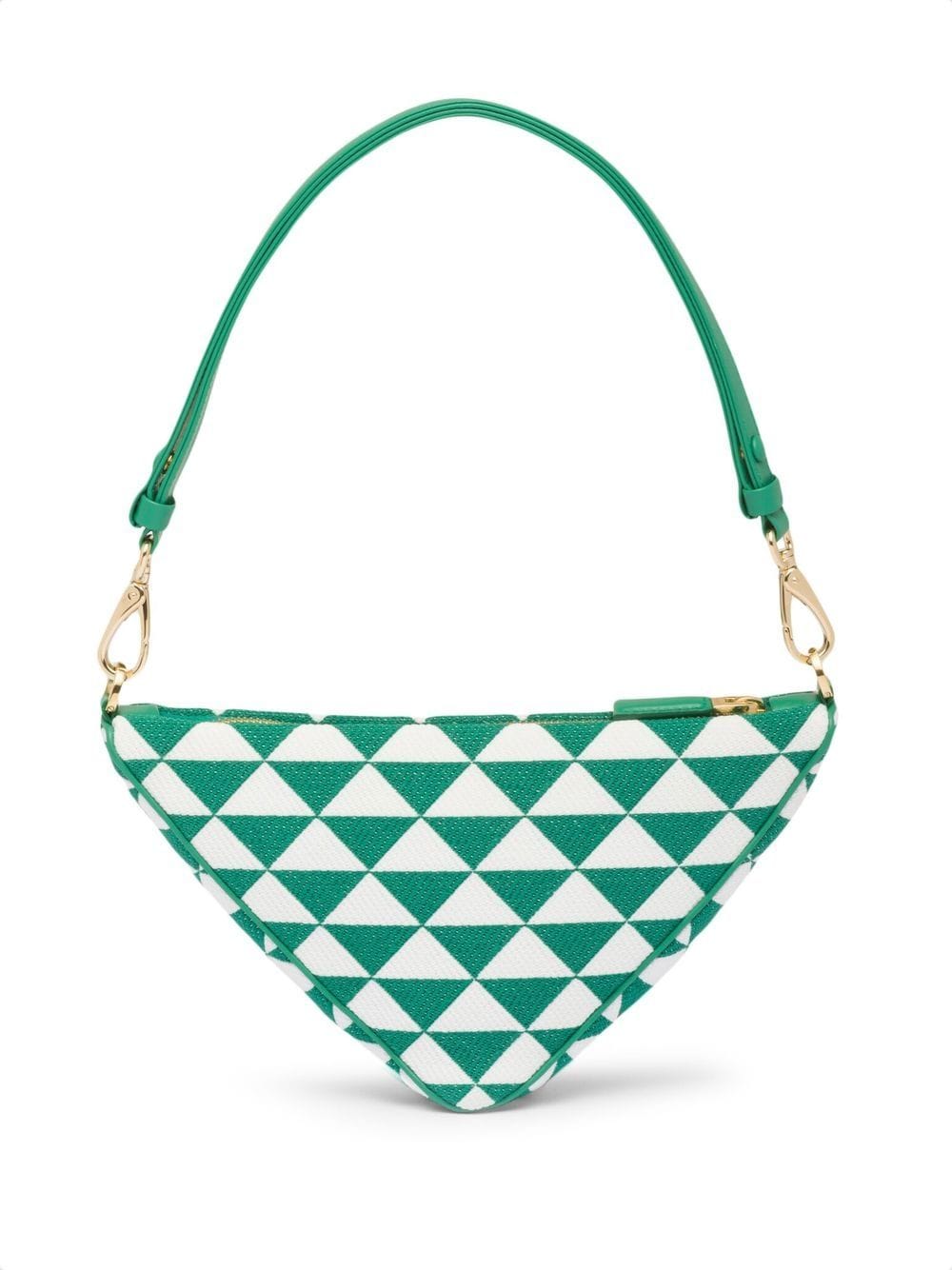 Pra*a embroidered jacquard mini bag