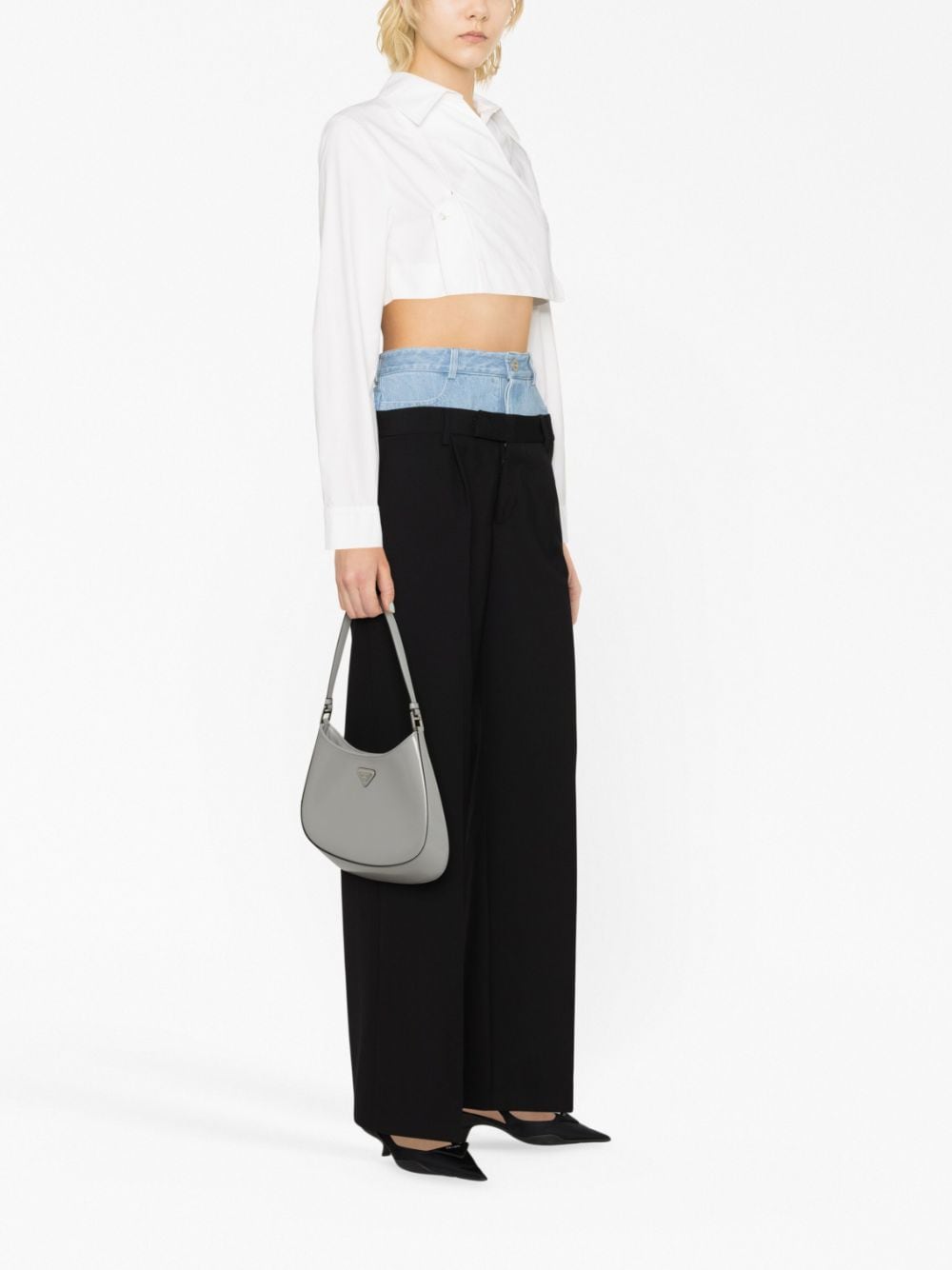 Pra*a cleo brushed leather shoulder bag