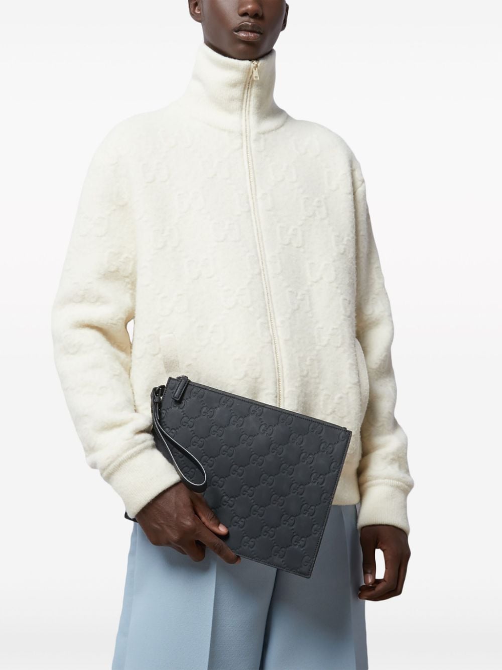 G*u*i gg monogram clutch bag