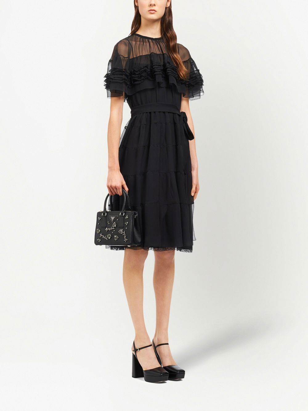 Pra*a galleria crystal-embellished mini bag