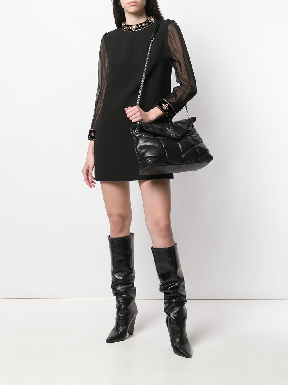 Saint Laurent medium Loulou leather shoulder bag