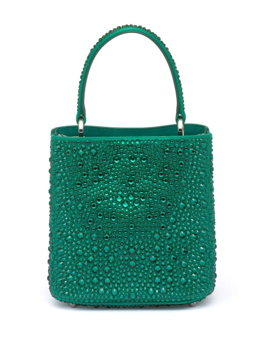 Pra*a panier crystal-embellished tote bag
