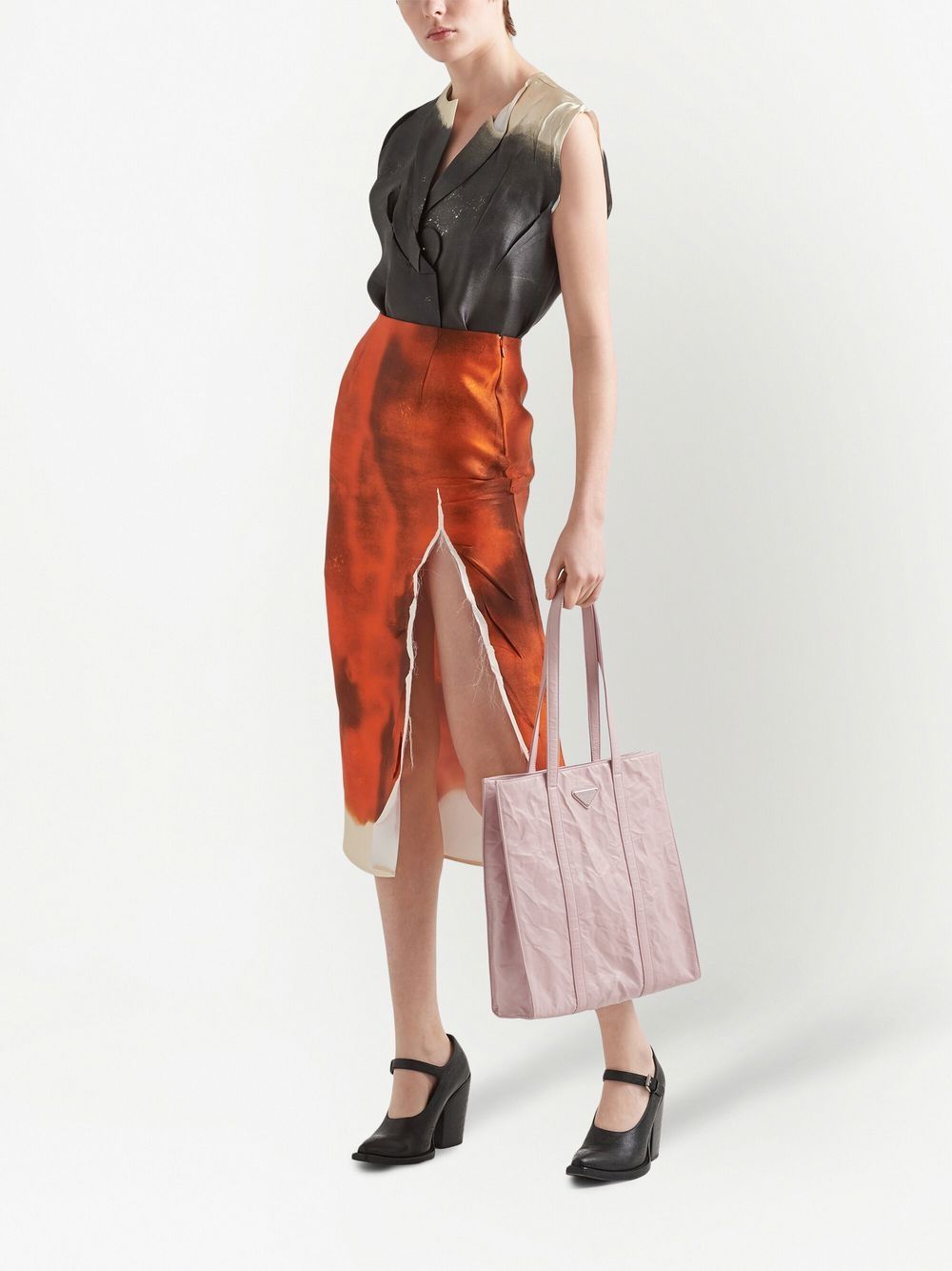 Pra*a nappa-leather tote bag