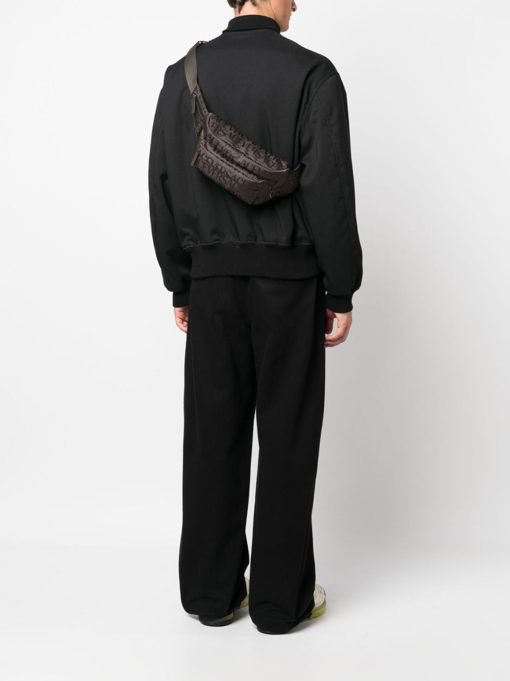 Versace logo-print zipped belt bag