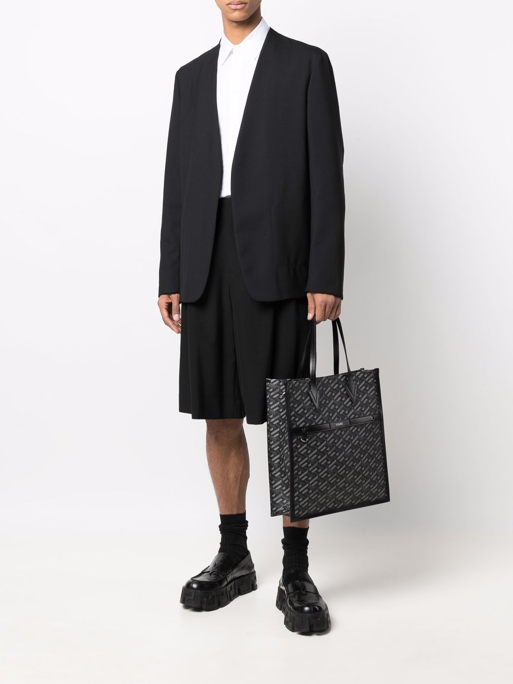 Versace Greca Signature tall tote bag