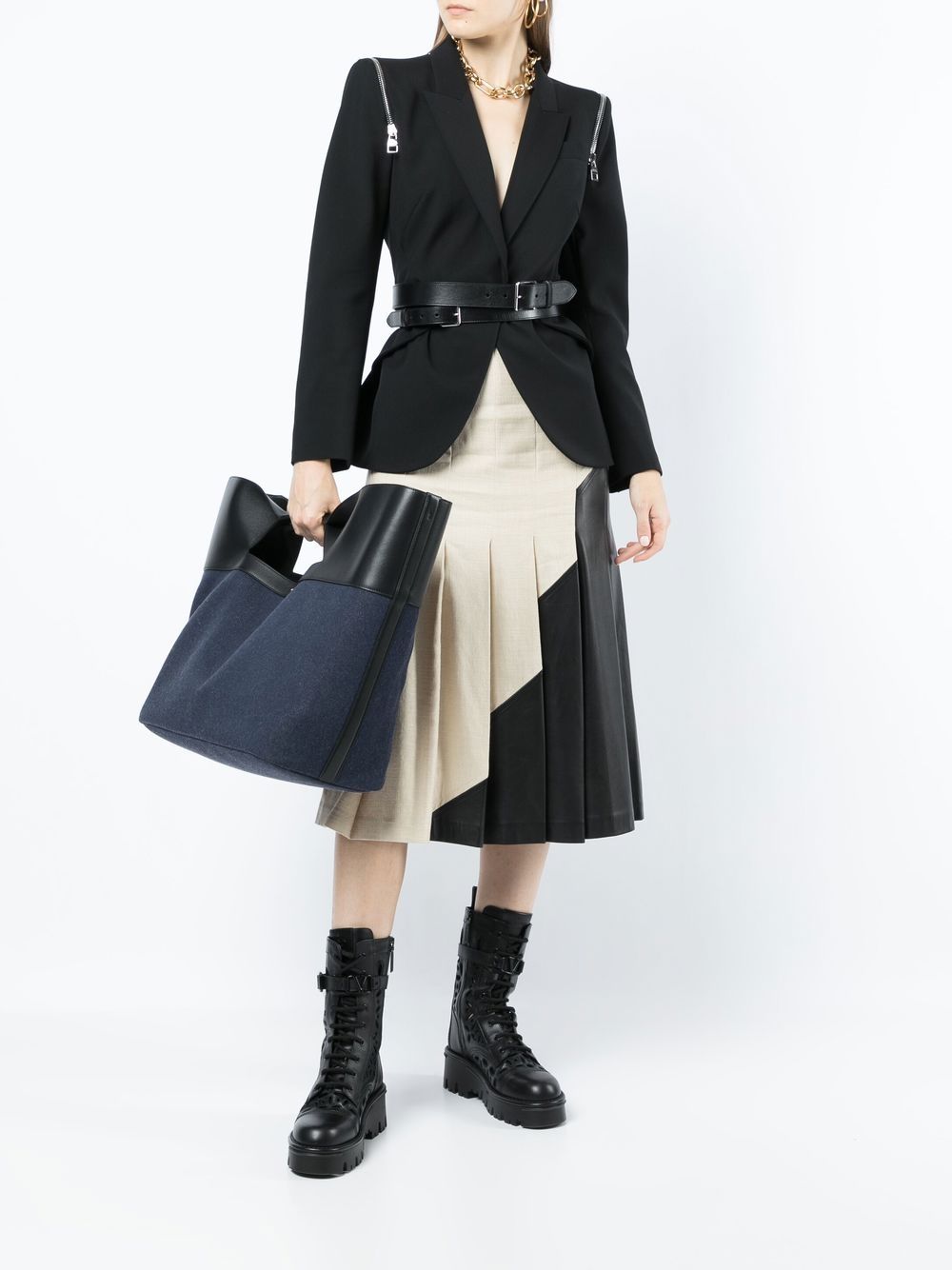 Alexander McQueen logo-print tote bag