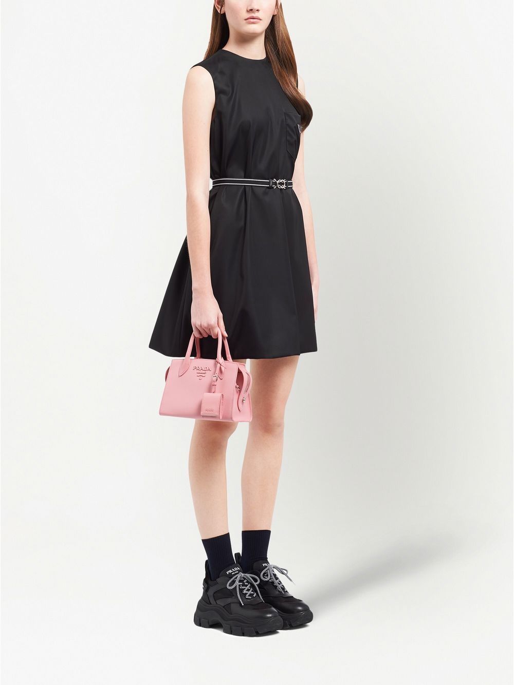 Pra*a logo-plaque tote bag