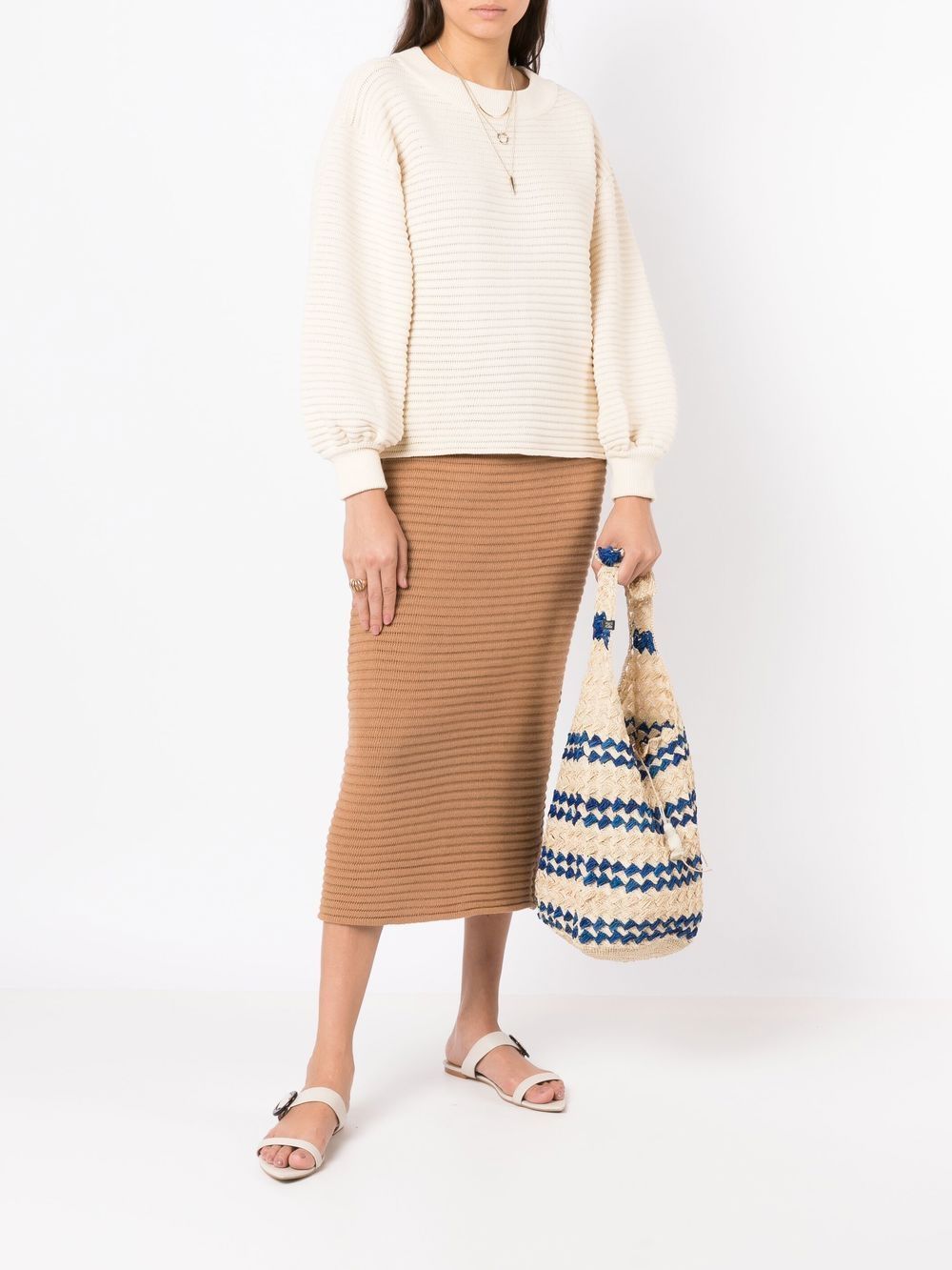 Nannacay Santa Isabel straw shoulder bag