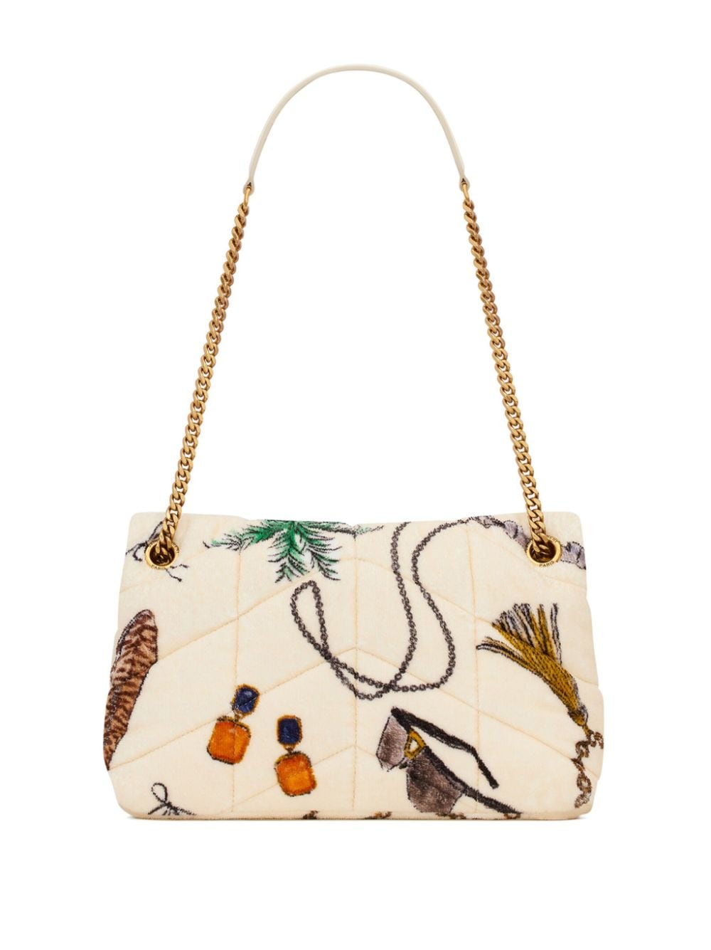 Saint Laurent small Puffer printed shoulder bag