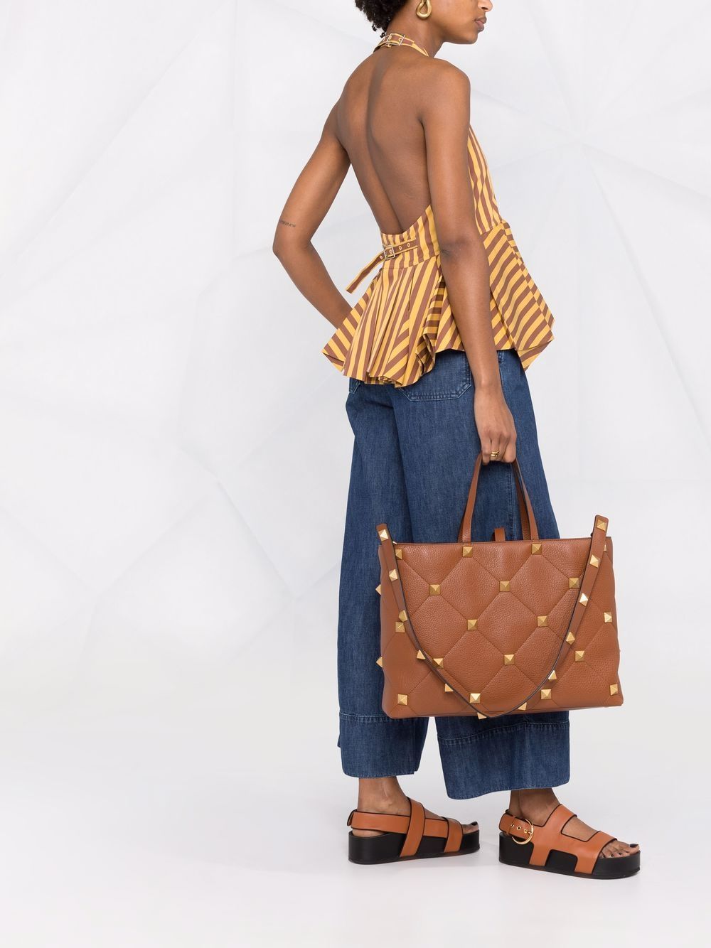 Valentino Garavani Roman Stud quilted tote bag