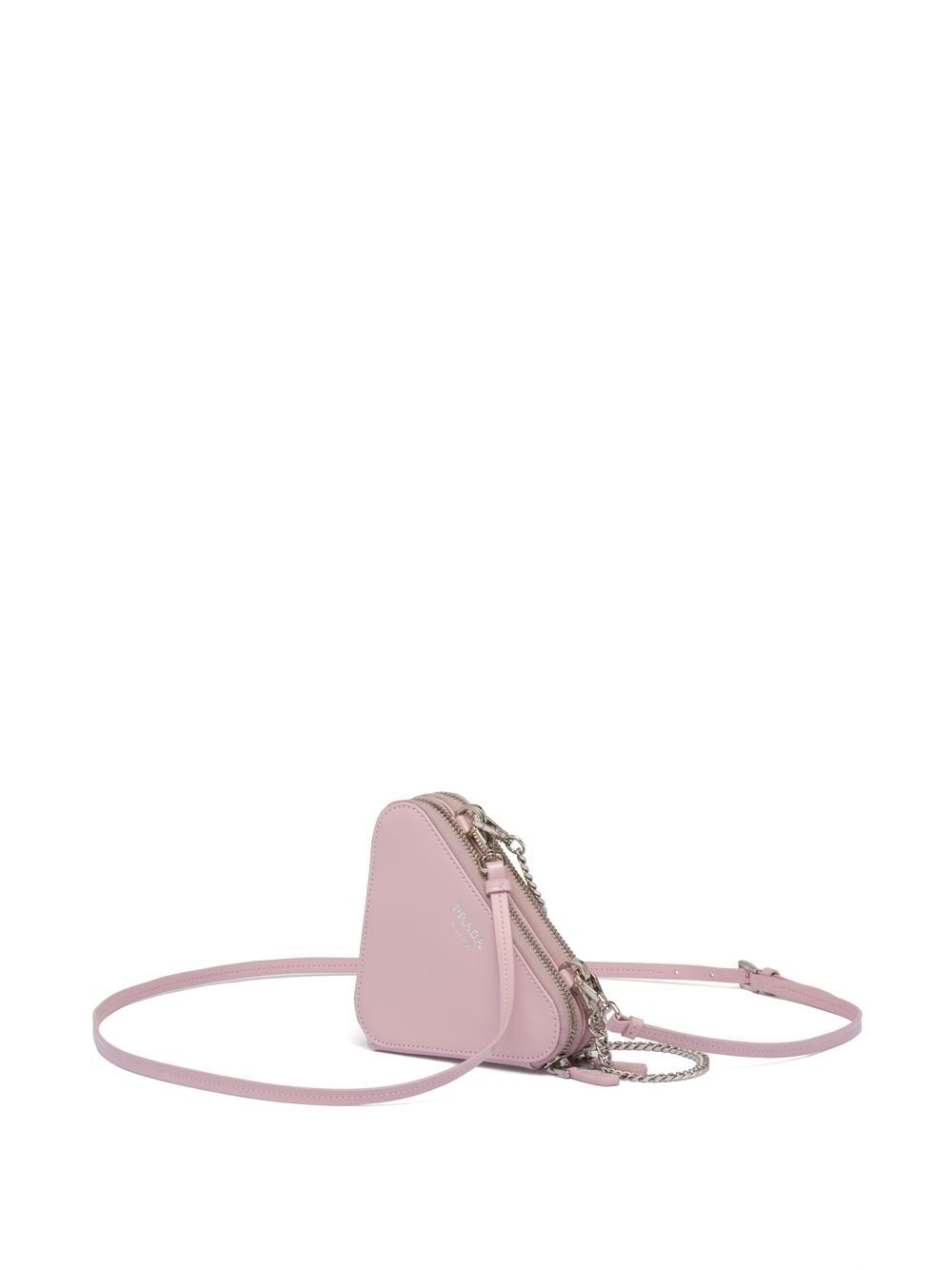 Pra*a mini triangle crystal-embellished crossbody bag