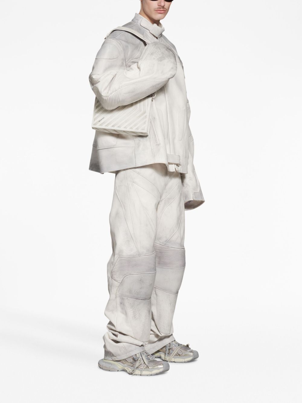 Ba*len*cia*ga car calfskin shoulder bag