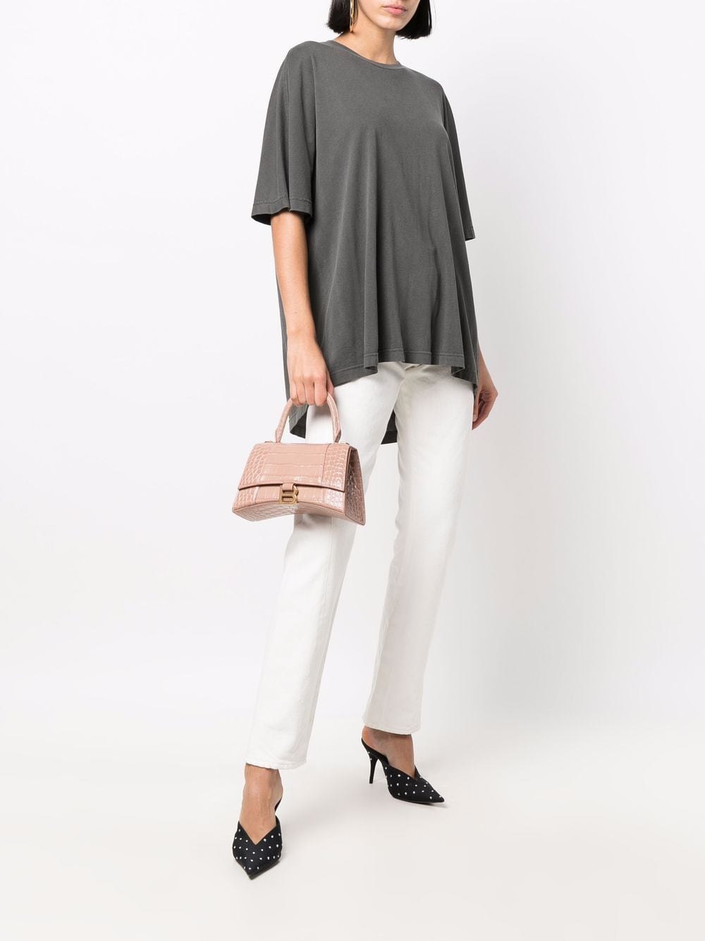 Ba*len*cia*ga crocodile effect tote bag