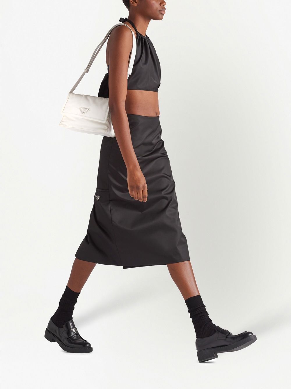 Pra*a small padded re-nylon shoulder bag