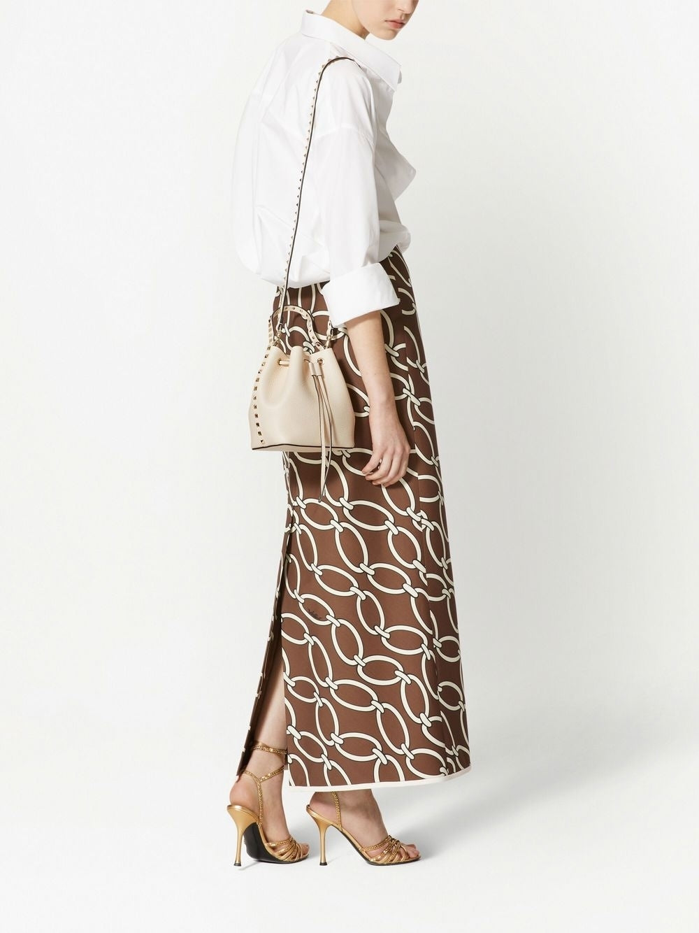 Valentino Garavani Rockstud embellished bucket bag