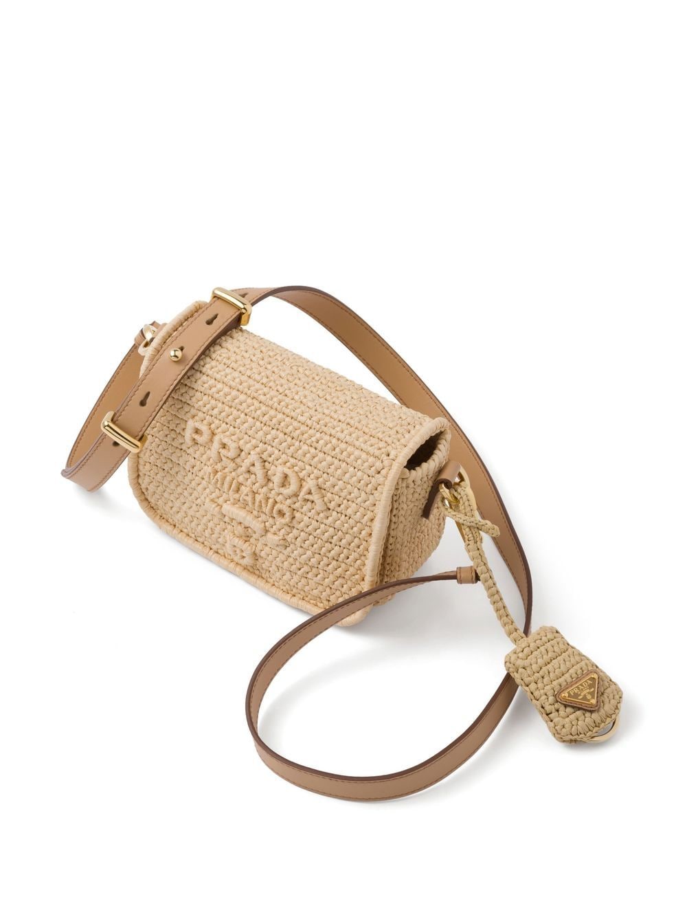 Pra*a raffia shoulder bag