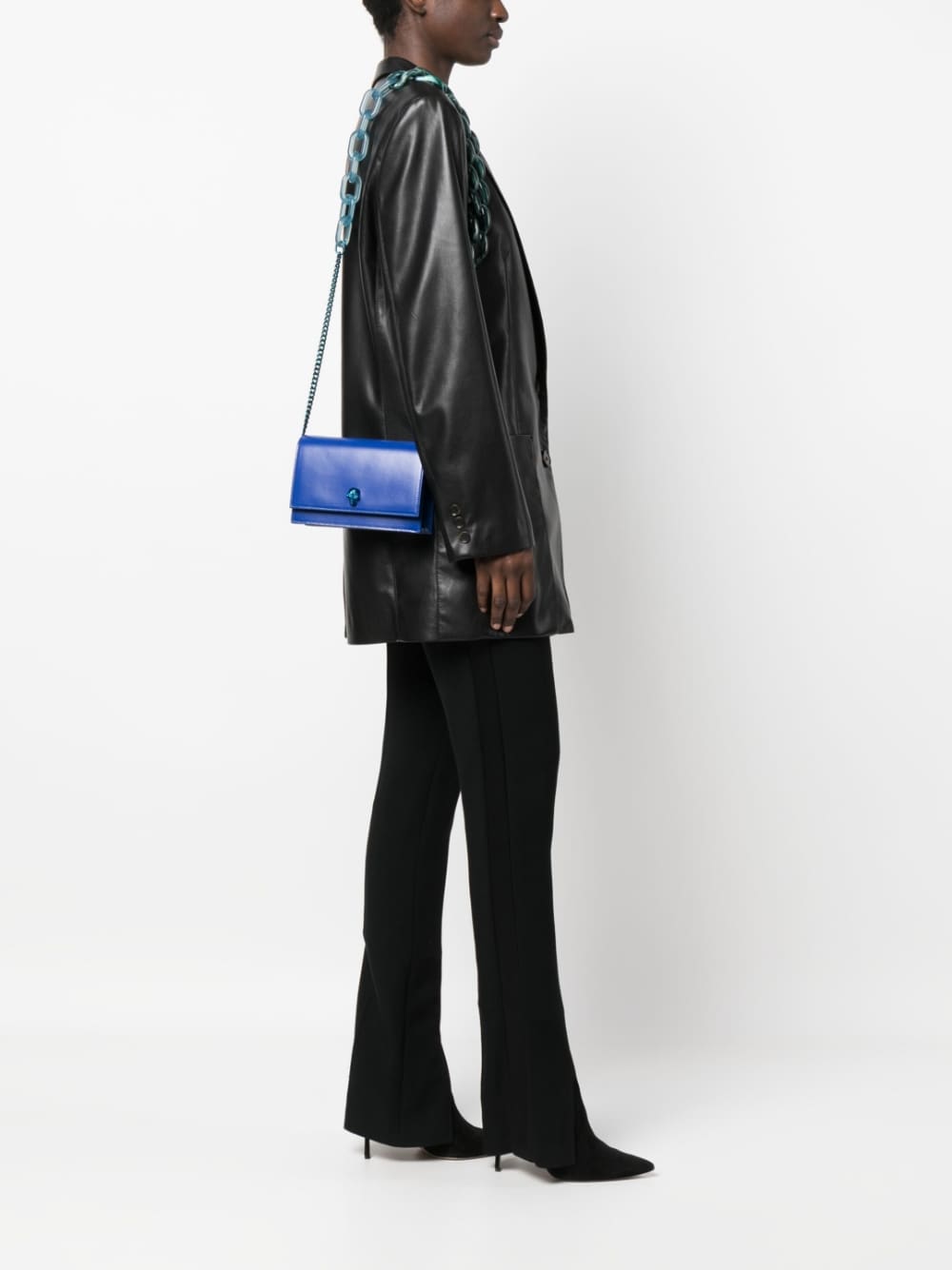 Alexander McQueen skull-charm crossbody bag