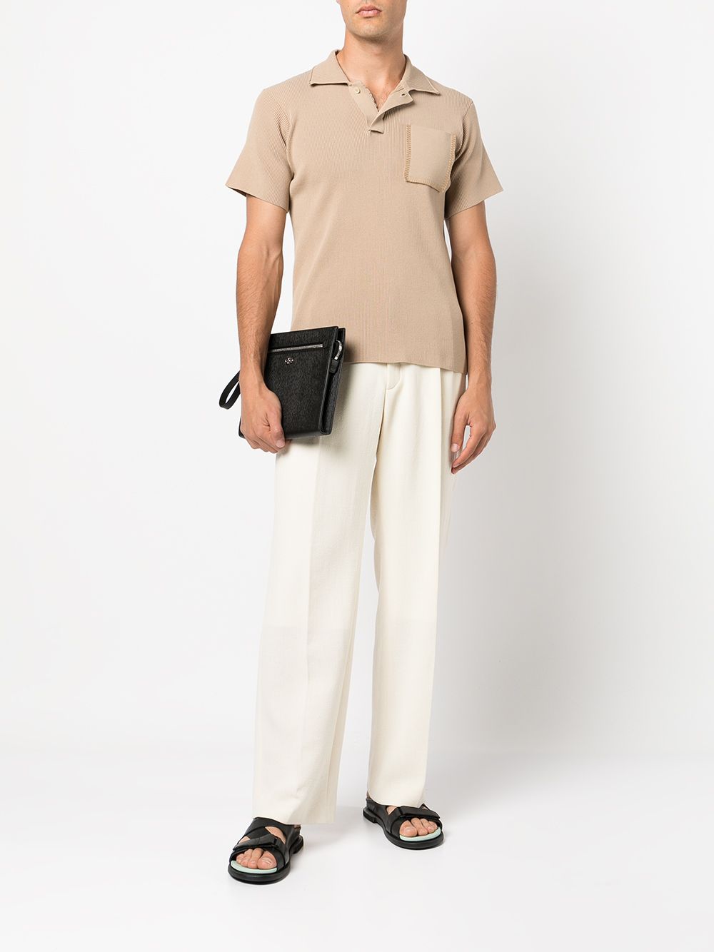 Ferragamo Gancini logo-embellished pouch