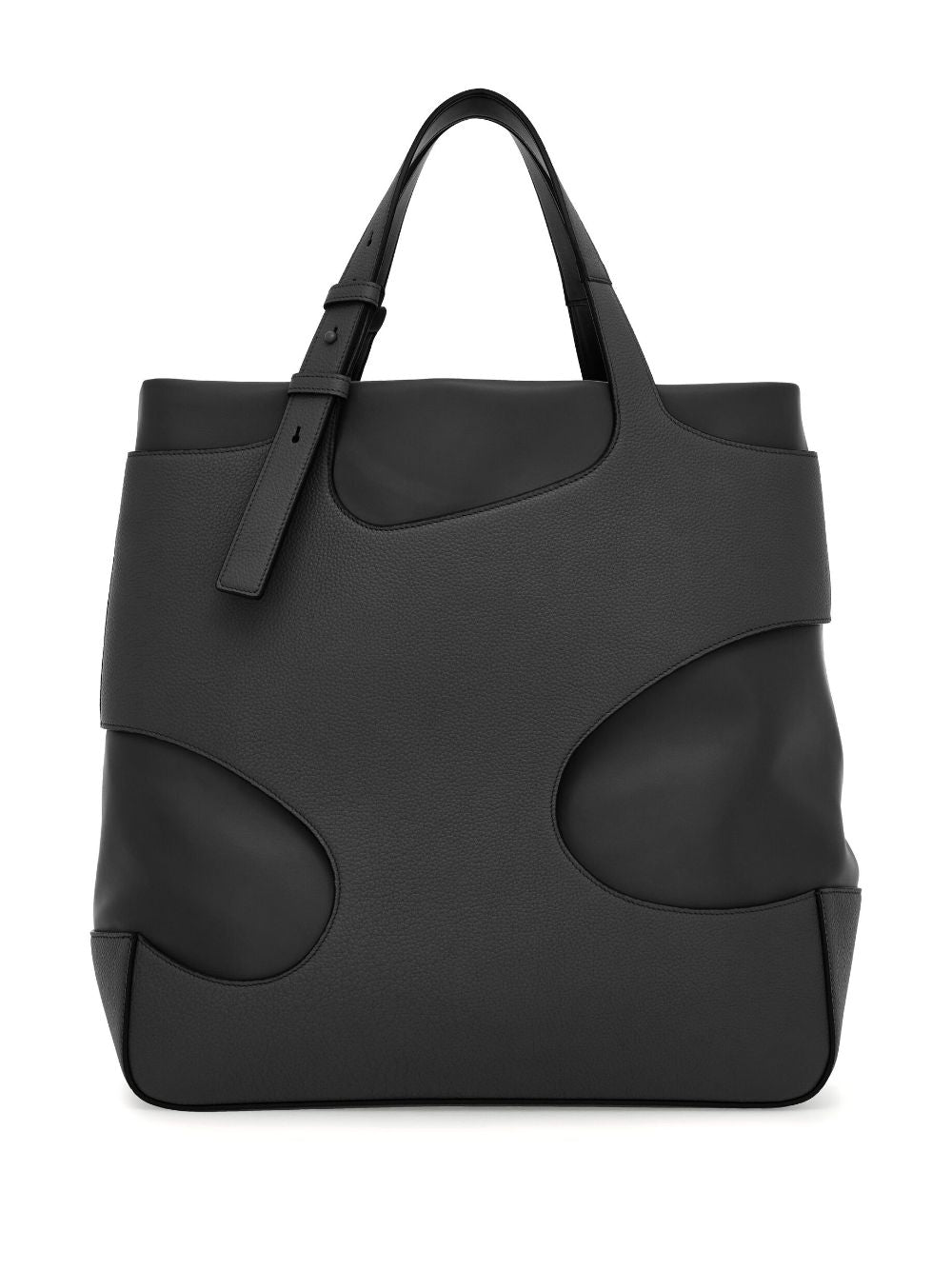 Ferragamo cut-out detail leather tote bag