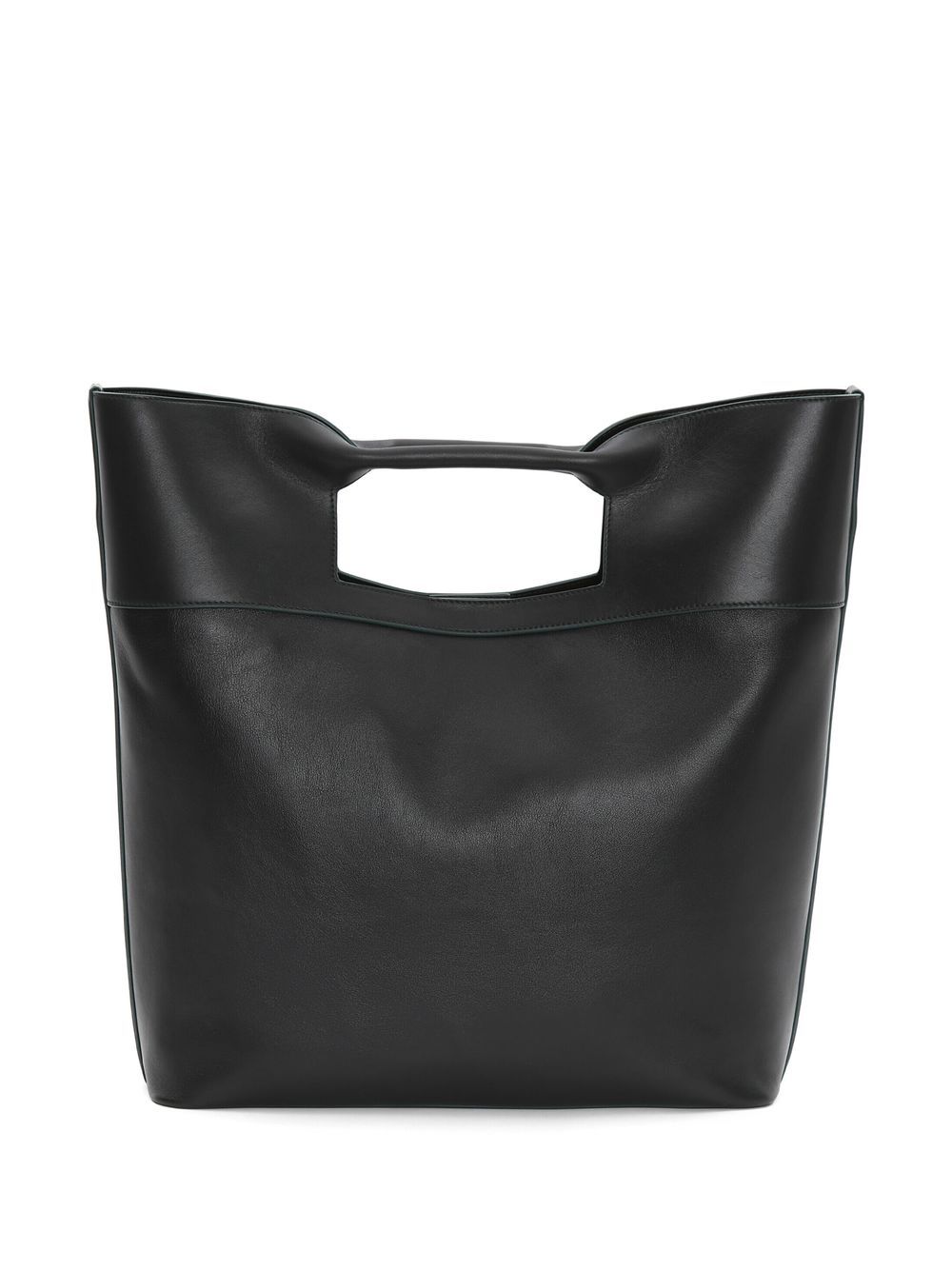 Alexander McQueen leather logo print tote bag