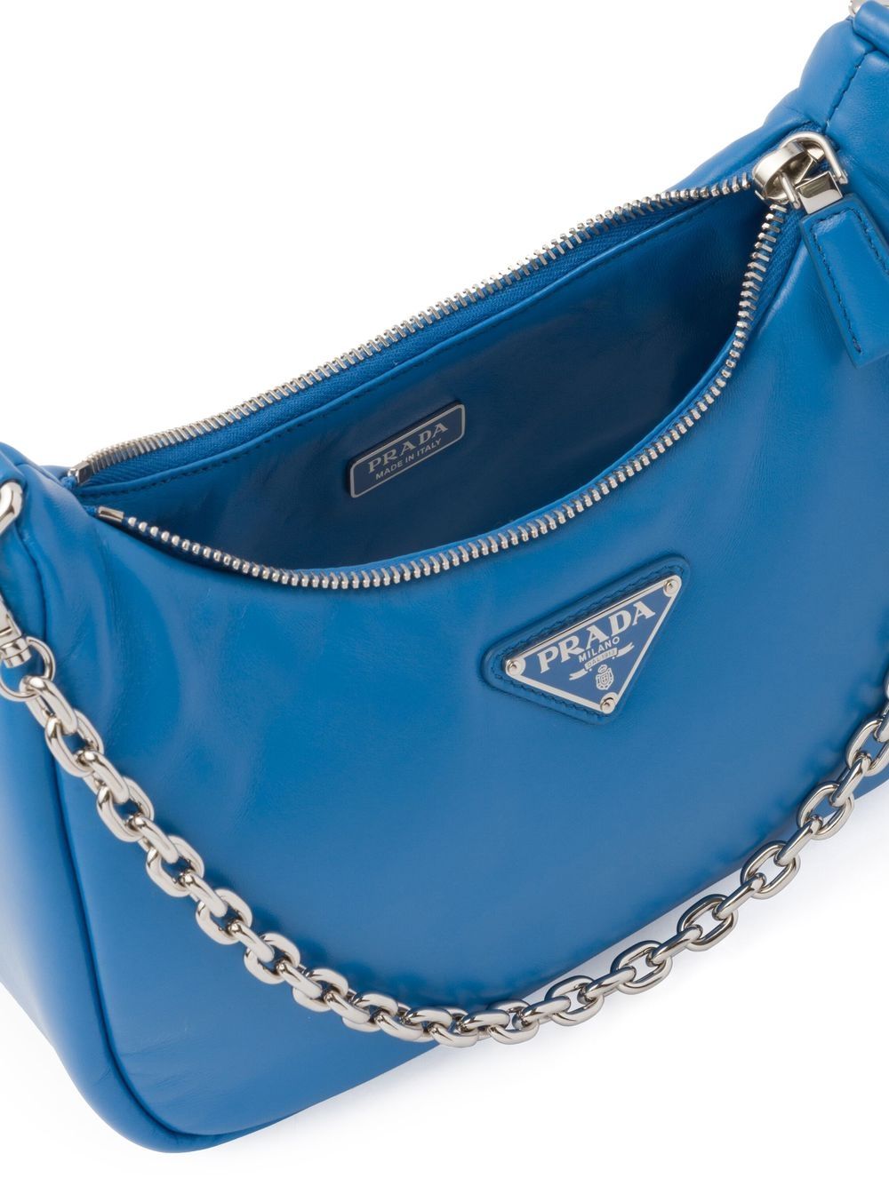 Pra*a re-edition 2005 padded leather shoulder bag