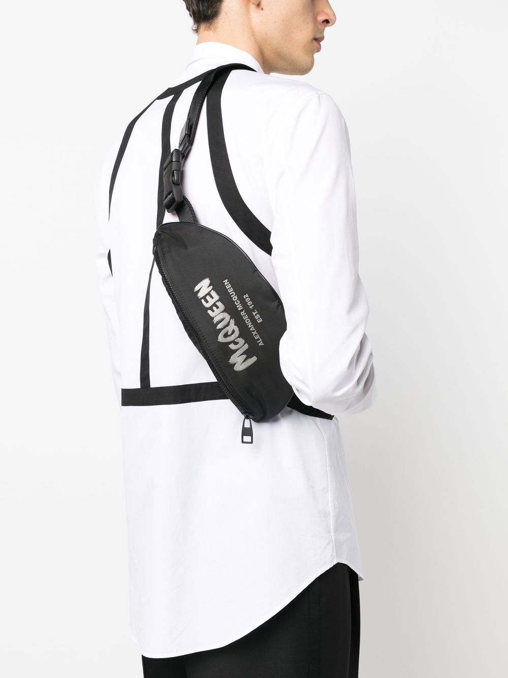 Alexander McQueen Graffiti logo-print belt bag