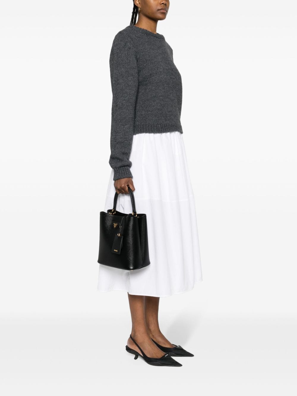 Pra*a medium panier tote bag